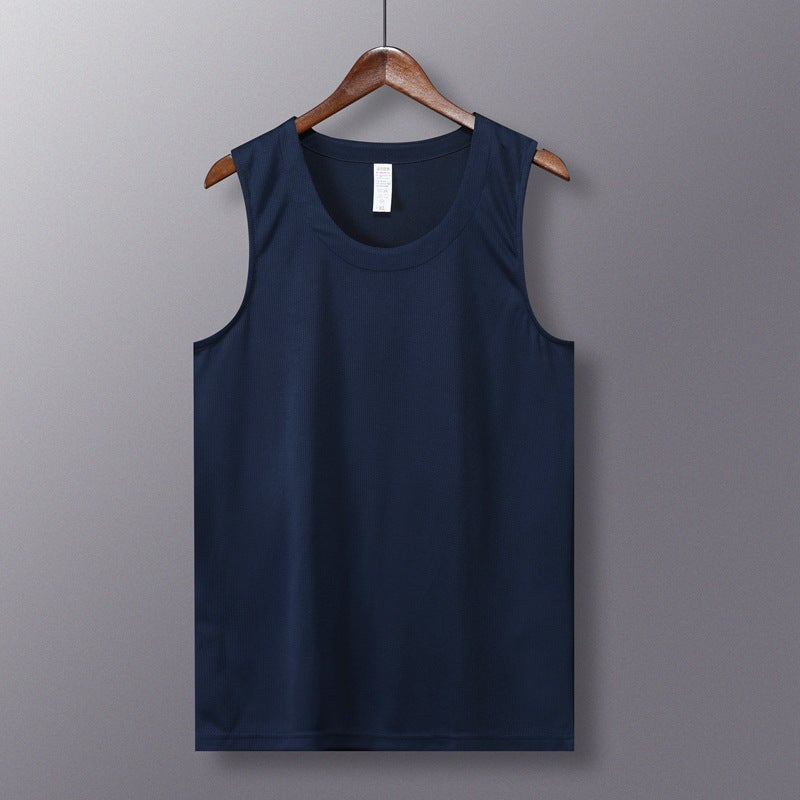 Activity Competition Loose Sports Quick-Drying Sleeveless T-Shirt Vest For Adults And Kidsren Family Tops With Logo Printed On Casual - Image 1